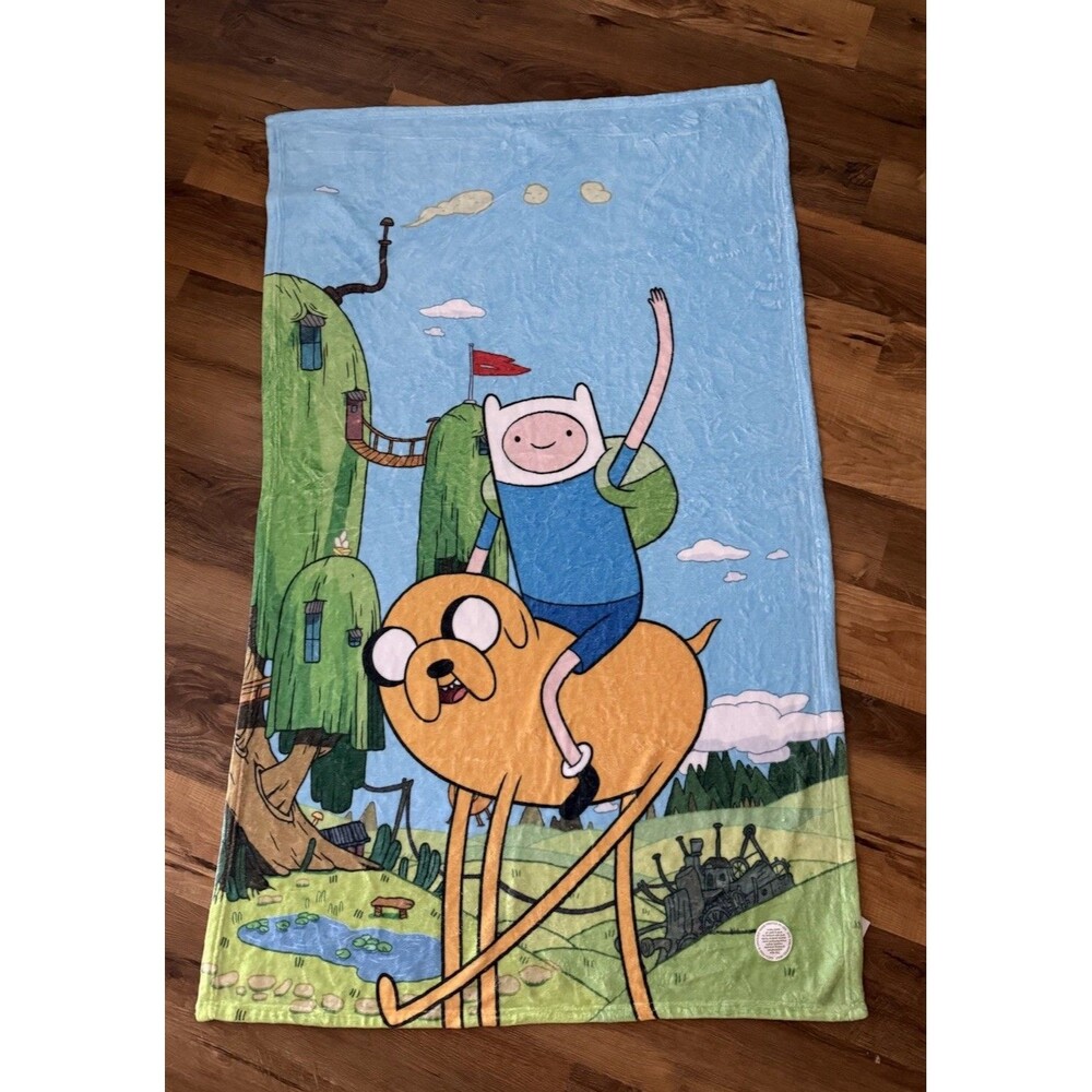 Adventure Time Best Bros Silky Touch Super Soft Throw Blanket, 36"x58" NEW